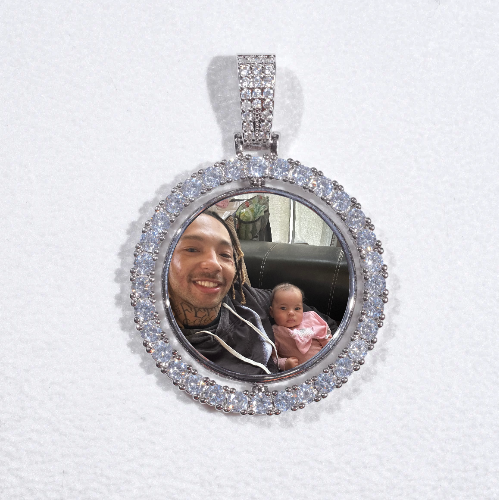 3D Spinning 2-Faced Custom Picture Pendant