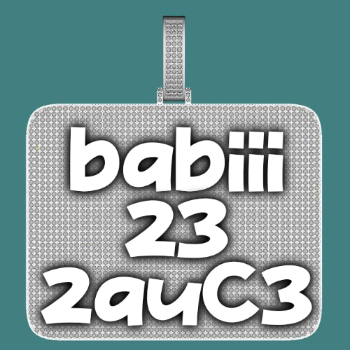 CUSTOM LETTER NECKLACE 3D BIG SQUARE
