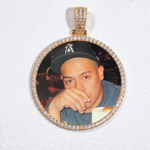 MEDIUM 3D CIRCLE CUSTOM PICTURE PENDANT