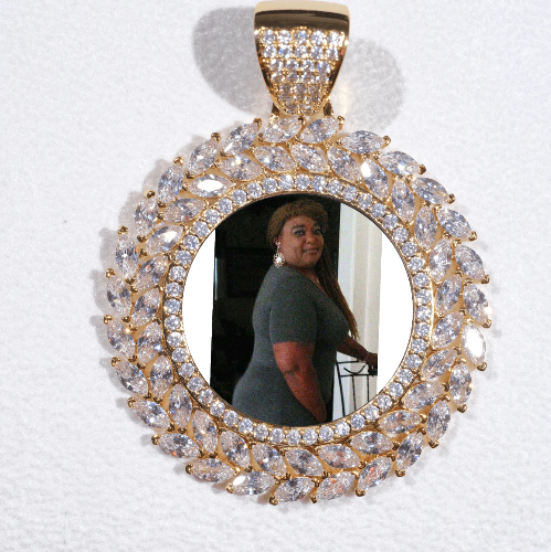 Large 3D Wheat Ear Custom Picture Pendant