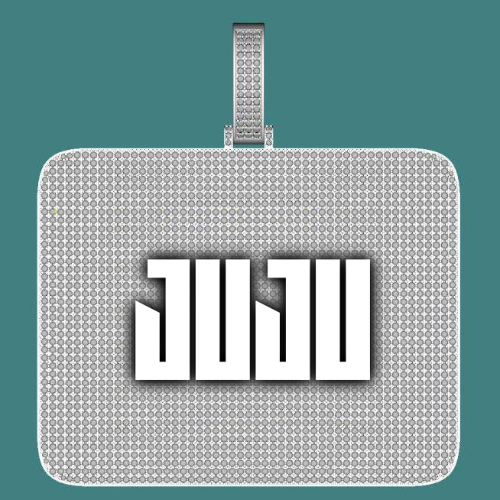 CUSTOM LETTER NECKLACE 3D BIG SQUARE
