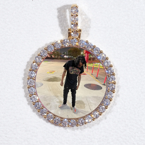 3D CIRCLE CUSTOM PICTURE PENDANT SMALL SIZE