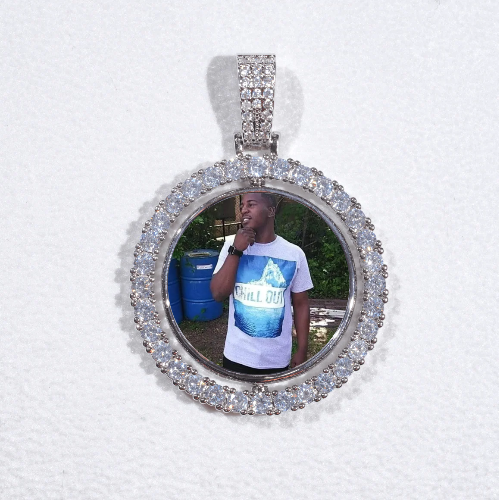 3D Spinning 2-Faced Custom Picture Pendant