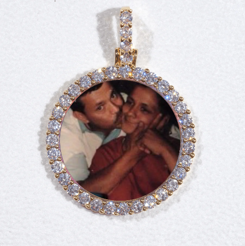 3D CIRCLE CUSTOM PICTURE PENDANT SMALL SIZE