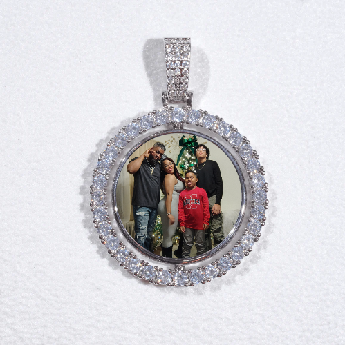 3D Spinning 2-Faced Custom Picture Pendant
