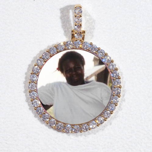 3D CIRCLE CUSTOM PICTURE PENDANT SMALL SIZE