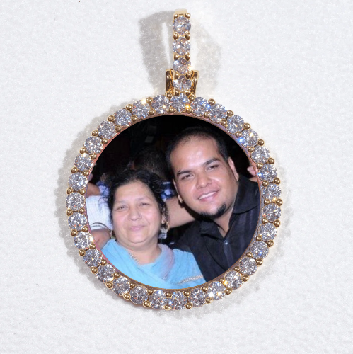 3D CIRCLE CUSTOM PICTURE PENDANT SMALL SIZE