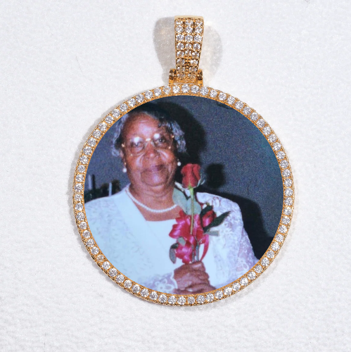 MEDIUM 3D CIRCLE CUSTOM PICTURE PENDANT