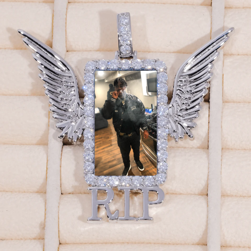 RIP WING 3D CUSTOM PICTURE PENDANT