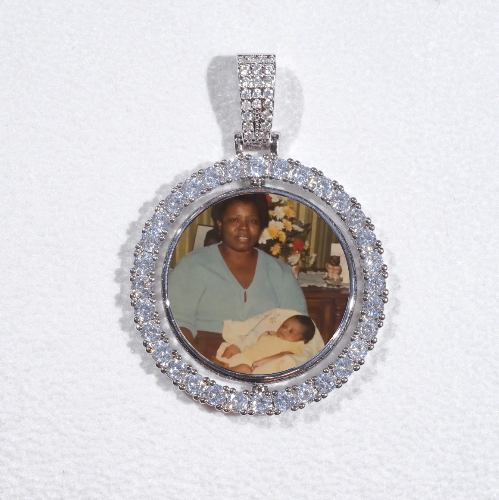3D Spinning 2-Faced Custom Picture Pendant
