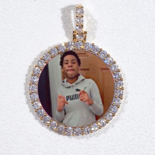 3D CIRCLE CUSTOM PICTURE PENDANT SMALL SIZE