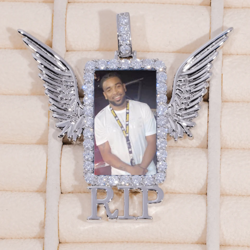 RIP WING 3D CUSTOM PICTURE PENDANT