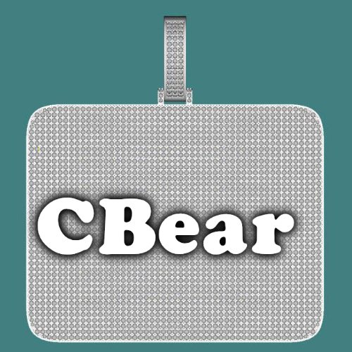 CUSTOM LETTER NECKLACE 3D BIG SQUARE