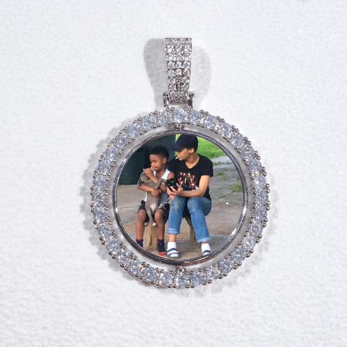 3D Spinning 2-Faced Custom Picture Pendant