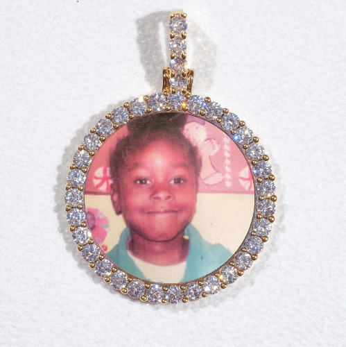 3D CIRCLE CUSTOM PICTURE PENDANT SMALL SIZE