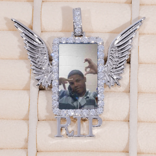 RIP WING 3D CUSTOM PICTURE PENDANT