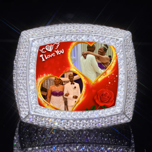 3D CUSTOM PICTURE ICED RING