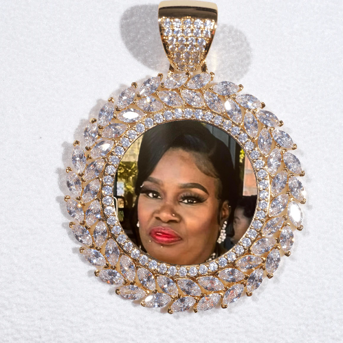 Large 3D Wheat Ear Custom Picture Pendant