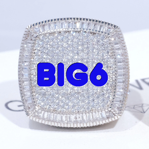 CUSTOM LETTER 3D ICED RING