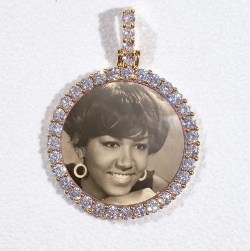 3D CIRCLE CUSTOM PICTURE PENDANT SMALL SIZE