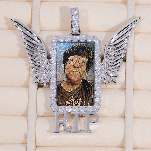 RIP WING 3D CUSTOM PICTURE PENDANT