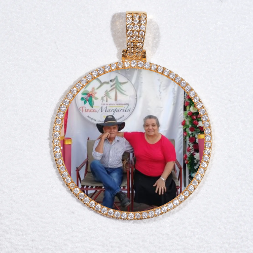 MEDIUM 3D CIRCLE CUSTOM PICTURE PENDANT
