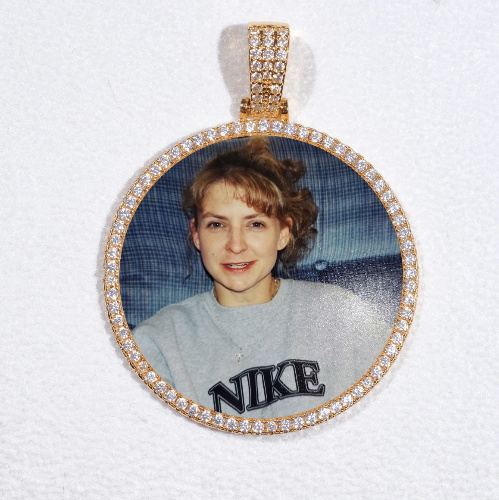 MEDIUM 3D CIRCLE CUSTOM PICTURE PENDANT