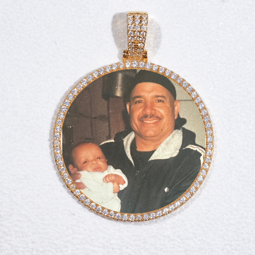MEDIUM 3D CIRCLE CUSTOM PICTURE PENDANT