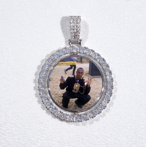 3D Spinning 2-Faced Custom Picture Pendant