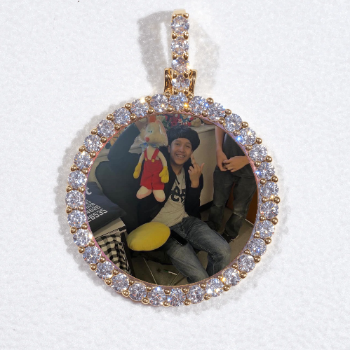 3D CIRCLE CUSTOM PICTURE PENDANT SMALL SIZE
