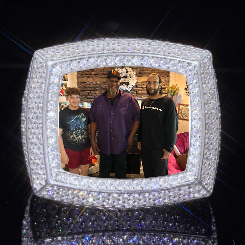 3D CUSTOM PICTURE ICED RING