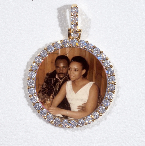 3D CIRCLE CUSTOM PICTURE PENDANT SMALL SIZE