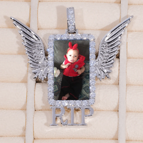 RIP WING 3D CUSTOM PICTURE PENDANT