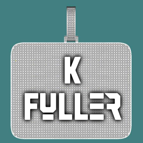 CUSTOM LETTER NECKLACE 3D BIG SQUARE
