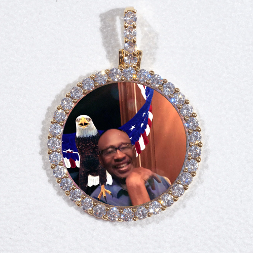3D CIRCLE CUSTOM PICTURE PENDANT SMALL SIZE