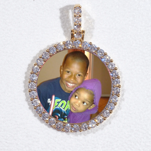 3D CIRCLE CUSTOM PICTURE PENDANT SMALL SIZE