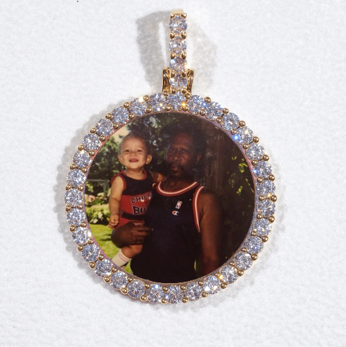 3D CIRCLE CUSTOM PICTURE PENDANT SMALL SIZE