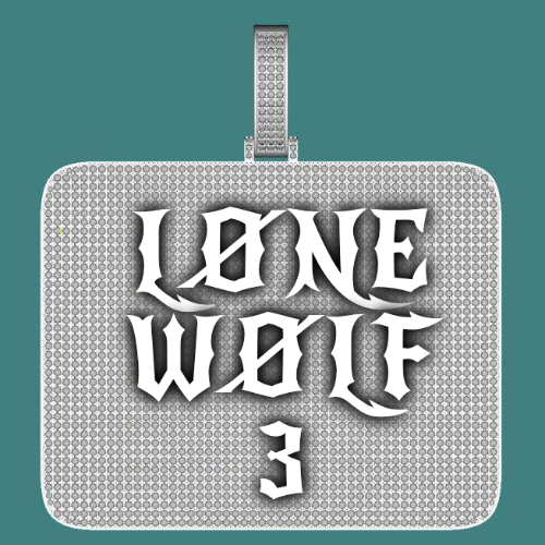 CUSTOM LETTER NECKLACE 3D BIG SQUARE
