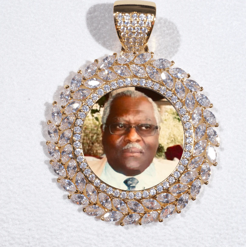 Large 3D Wheat Ear Custom Picture Pendant