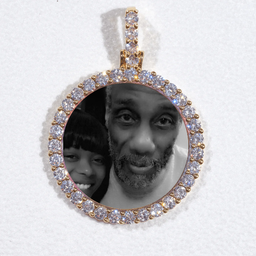 3D CIRCLE CUSTOM PICTURE PENDANT SMALL SIZE