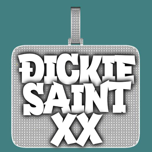 CUSTOM LETTER NECKLACE 3D BIG SQUARE
