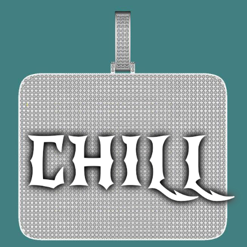 CUSTOM LETTER NECKLACE 3D BIG SQUARE