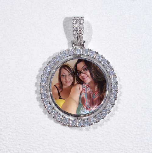 3D Spinning 2-Faced Custom Picture Pendant