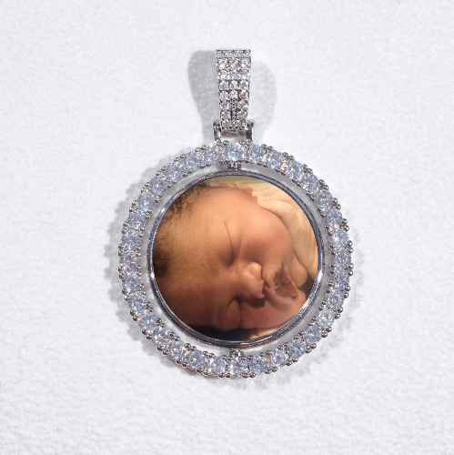 3D Spinning 2-Faced Custom Picture Pendant