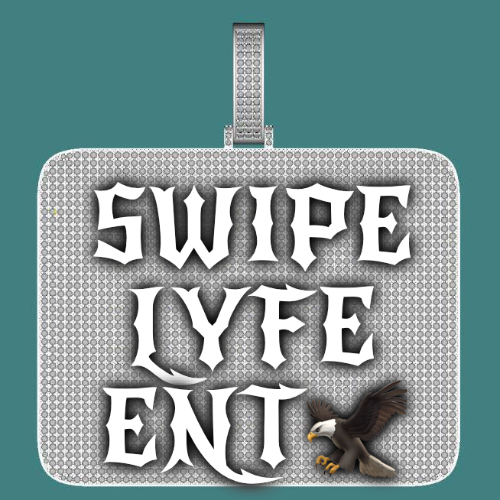 CUSTOM LETTER NECKLACE 3D BIG SQUARE