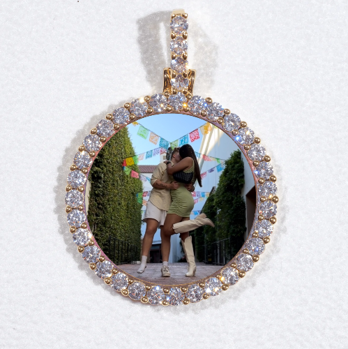 3D CIRCLE CUSTOM PICTURE PENDANT SMALL SIZE