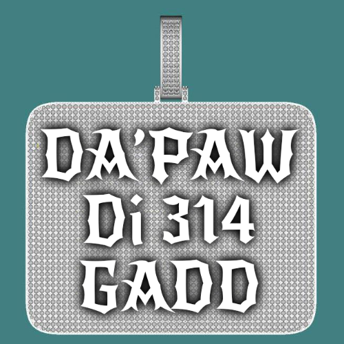 CUSTOM LETTER NECKLACE 3D BIG SQUARE