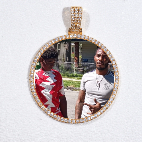 MEDIUM 3D CIRCLE CUSTOM PICTURE PENDANT