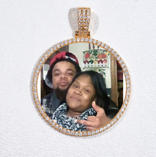 MEDIUM 3D CIRCLE CUSTOM PICTURE PENDANT