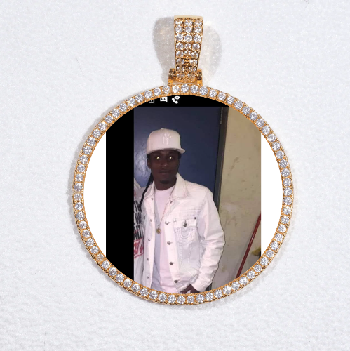 MEDIUM 3D CIRCLE CUSTOM PICTURE PENDANT